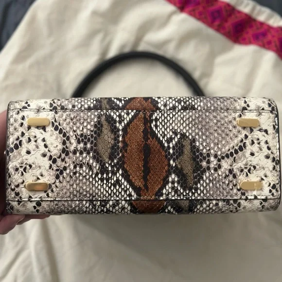 Tory Burch Lee Radziwill Exotic Small Double Bag - Picture 12 of 14